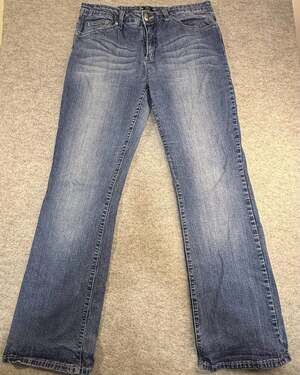 Tru Luxe  Women's Athens Bootcut Jeans with Embellished Back Pockets Size 14